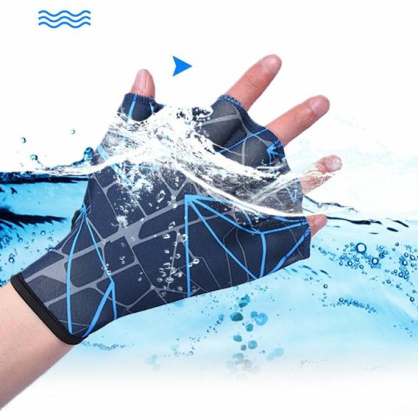 Swimming |   2pcs Swimming Hand Fins Flippers Finger Webbed Paddle Water Sports Gloves