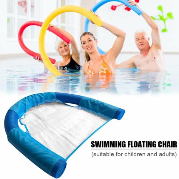 Swimming |   4x Swimming Floating Chair Noodle Net Adult Kids Pool Water Float Seat Mesh