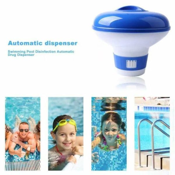 Swimming |   5in Swimming Pool Cleaning Floating Chemical Chlorine Dispenser with Tablet