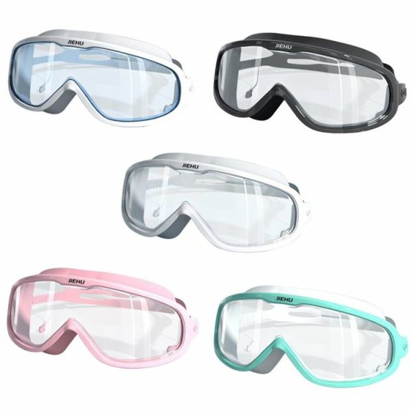 Swimming |   Anti-Fog Swimming Goggles Waterproof Swim Glasses with Earplugs for Men Women