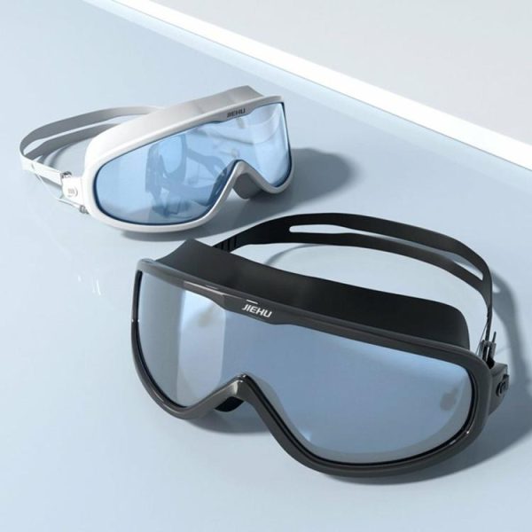 Swimming |   Anti-Fog Swimming Goggles Waterproof Swim Glasses with Earplugs for Men Women