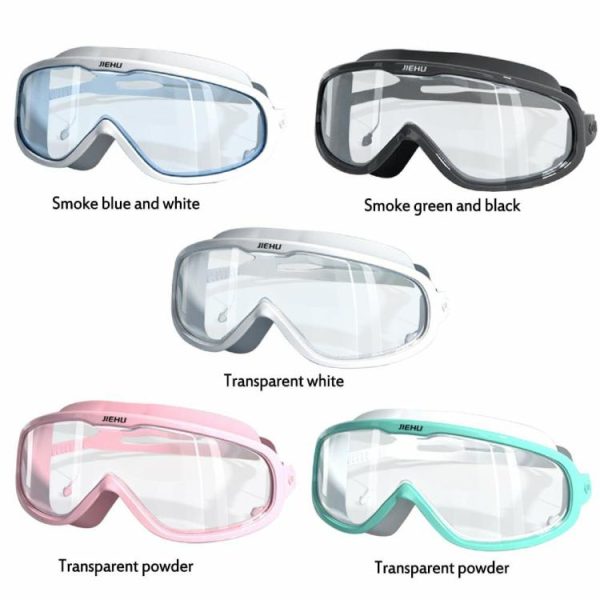 Swimming |   Anti-Fog Swimming Goggles Waterproof Swim Glasses with Earplugs for Men Women