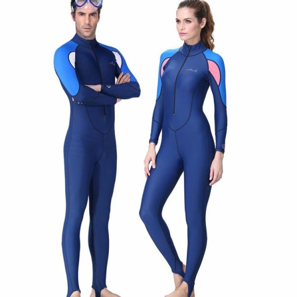 Swimming |   DIVE&SAIL Diving Wetsuit UPF 50+ Swimming Suit Long Sleeves Water Sport Swimsuit