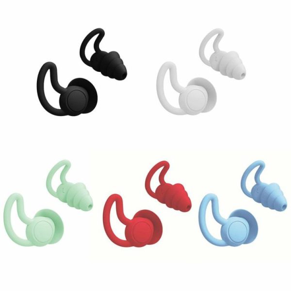 Swimming |   Silicone Ear Plugs Sound Insulation Soft Anti Noise Sleeping Swim Earplugs