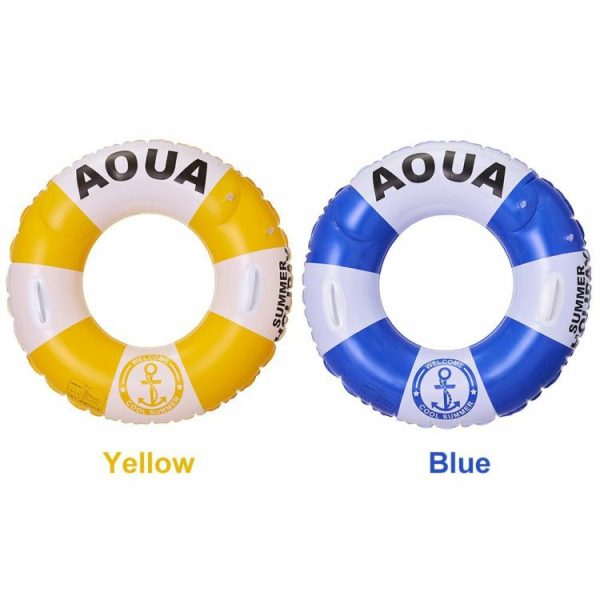 Swimming |   Swimming Ring with Handles Inflatable Pool Float Swim Ring for Kids and Adults