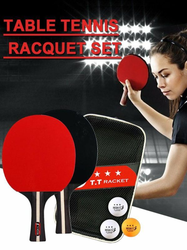 Tennis |   Ping Pong Paddle 2 Rackets & 3 Balls Ping Pong Paddles Set for Advanced Training