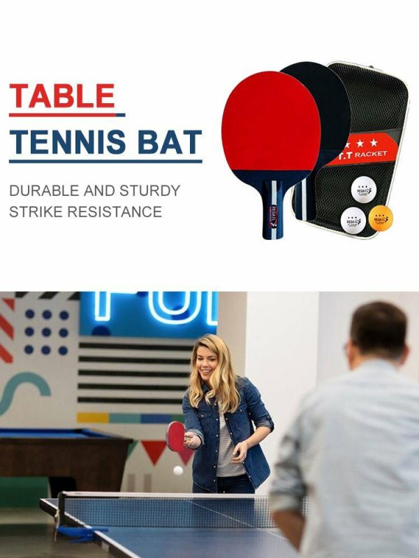 Tennis |   Ping Pong Paddle 2 Rackets & 3 Balls Ping Pong Paddles Set for Advanced Training