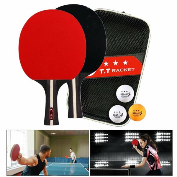 Tennis |   Ping Pong Paddle 2 Rackets & 3 Balls Ping Pong Paddles Set for Advanced Training