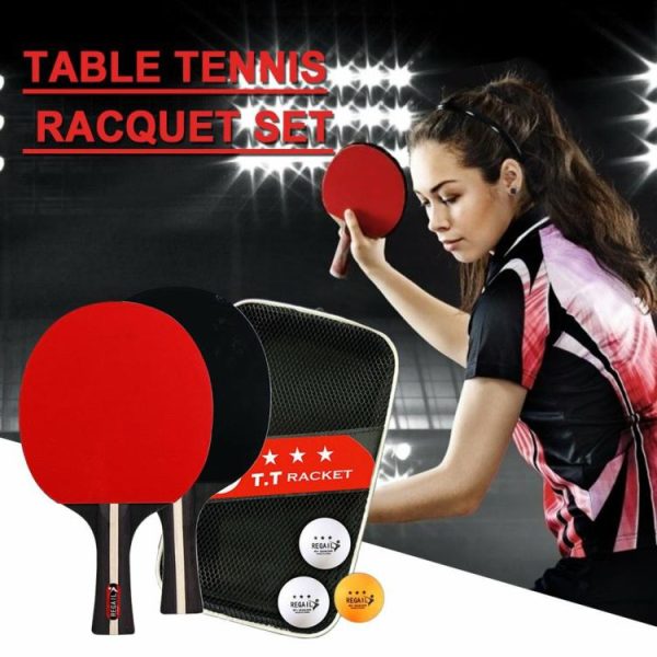 Tennis |   Ping Pong Paddle 2 Rackets & 3 Balls Ping Pong Paddles Set for Advanced Training