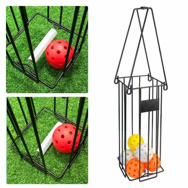 Tennis |   Tennis Ball Hopper Basket with Handle Pickleball Collector for Picking Storage