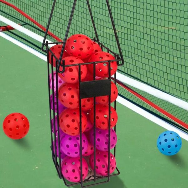 Tennis |   Tennis Ball Hopper Basket with Handle Pickleball Collector for Picking Storage