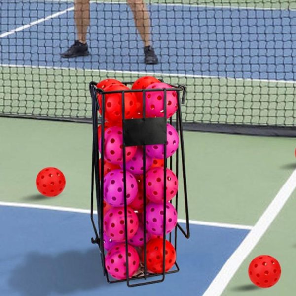 Tennis |   Tennis Ball Hopper Basket with Handle Pickleball Collector for Picking Storage