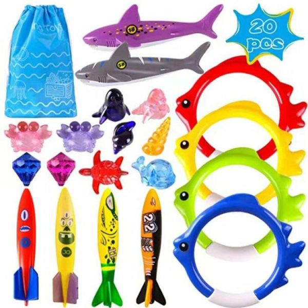 Water fun |   20Pcs Pool Games Sinking Toy Cartoon Pool Diving Toys Swimming Pool Accessories