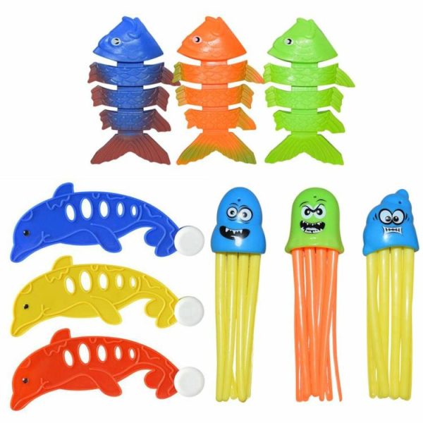 Water fun |   3Pcs Diving Game Toys Set Colorful Underwater Diving Toys Beach Pool Accessories