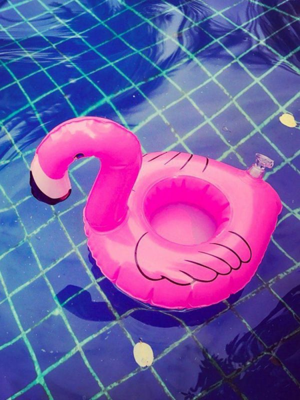 Water fun |   Flamingo Cup Holder Pvc Water Cup Holder Party Decor Pool Toys for Swimming Pool