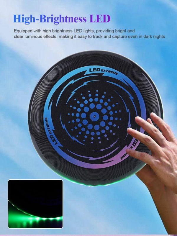 Water fun |   LED Light Up Flying Disc Glow in The Dark Flying Disc 49 LEDs for Outdoor Sports