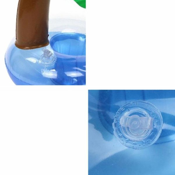 Water fun |   Mini Coconut Tree Inflatable Drink Floating Beverage Cup Holder Toy