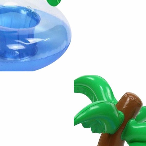 Water fun |   Mini Coconut Tree Inflatable Drink Floating Beverage Cup Holder Toy