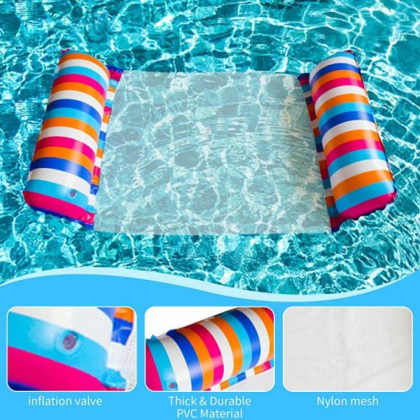 Water fun |   Swimming Pool Float Hammock Inflatable Water Floating Bed Lounger for Adult