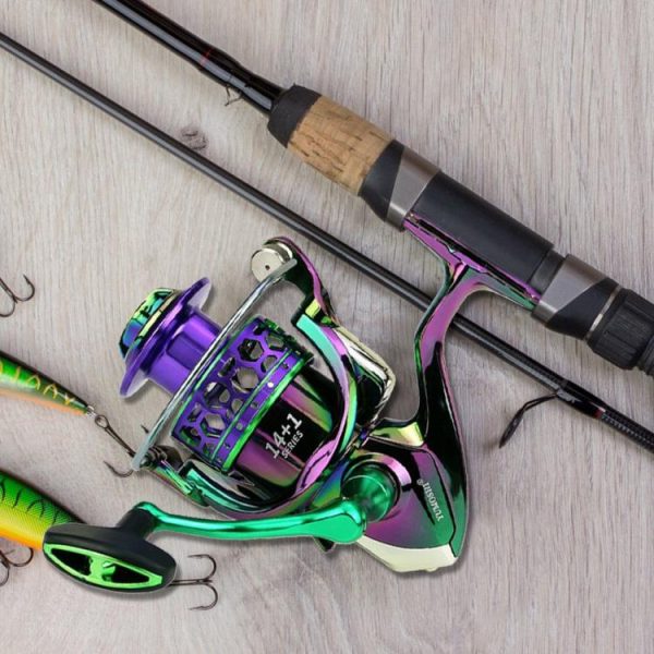 Fishing Gear |   5.1 1 Gear Ratio Baitcast Reel Colorful Baitcaster Reel for Freshwater Saltwater