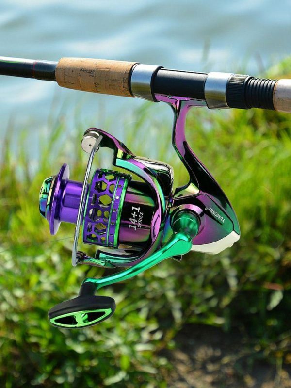 Fishing Gear |   5.1 1 Gear Ratio Baitcast Reel Colorful Baitcaster Reel for Freshwater Saltwater