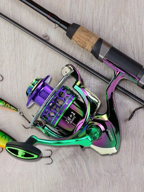 Fishing Gear |   5.1 1 Gear Ratio Baitcast Reel Colorful Baitcaster Reel for Freshwater Saltwater