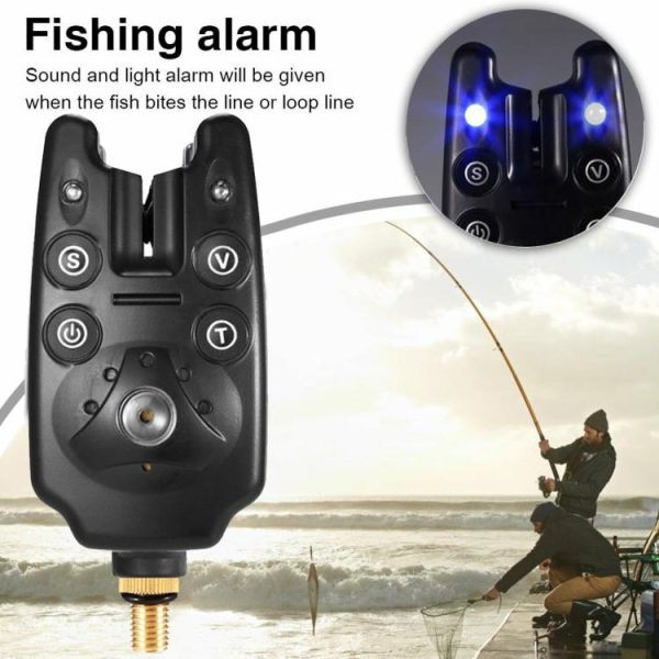 Fishing Gear |   Electronic Fishing Bite Alarm LED Light Indicator Carp Fishing Warning Tool