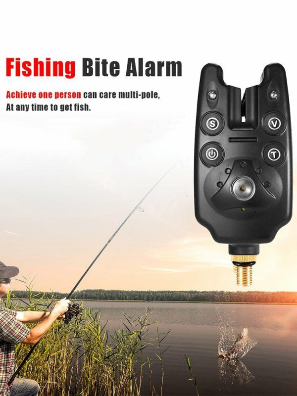 Fishing Gear |   Electronic Fishing Bite Alarm LED Light Indicator Carp Fishing Warning Tool