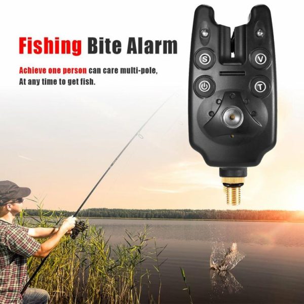 Fishing Gear |   Electronic Fishing Bite Alarm LED Light Indicator Carp Fishing Warning Tool