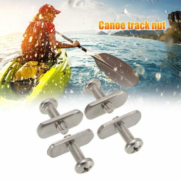 Canoeing |   4pcs Threads Rail Track M6 Screws Nuts Stainless Steel Mounting Bolts