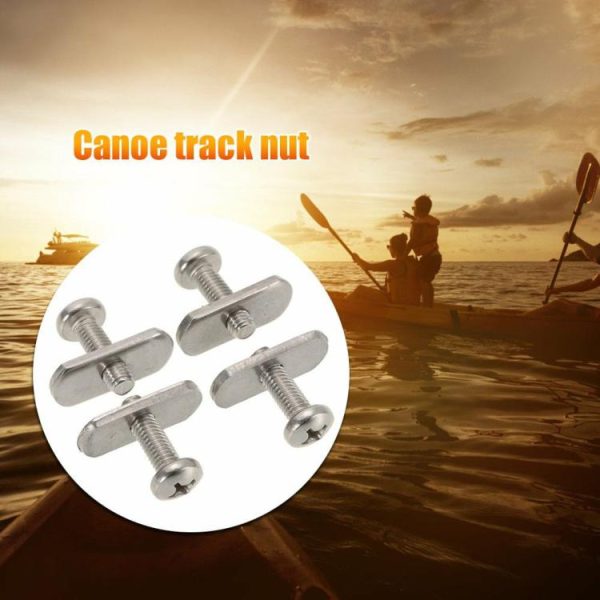 Canoeing |   4pcs Threads Rail Track M6 Screws Nuts Stainless Steel Mounting Bolts