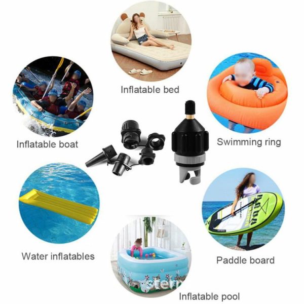 Canoeing |   Paddle Board Air Valve Adapter Canoes Inflatable Rowing Boat Pump Connector