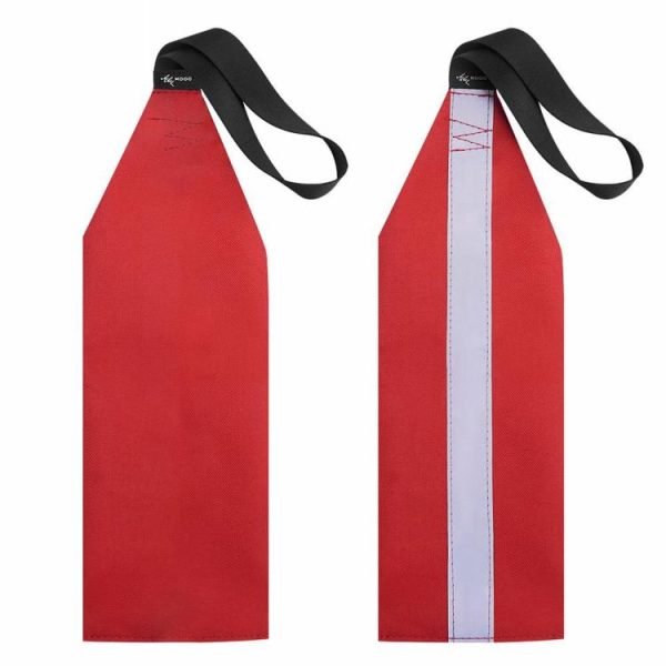 Canoeing |   Red Safety Flag Canoe Towing Warning Flag Fishing Boat Accessories