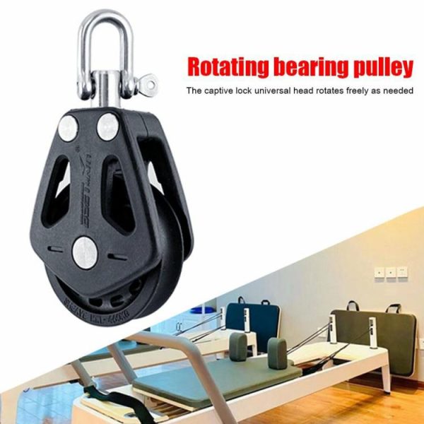 Canoeing |   Swivel Bearing Pulley High Load Universal Sheave Block Sailboat Accessories