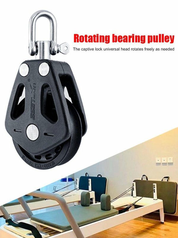 Canoeing |   Swivel Bearing Pulley High Load Universal Sheave Block Sailboat Accessories