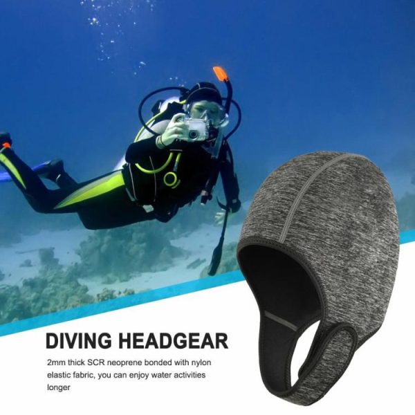 Diving |   2mm Scuba Diving Hood with Chin Strap Neoprene Thermal Wetsuit Hood Cap Dive Cap