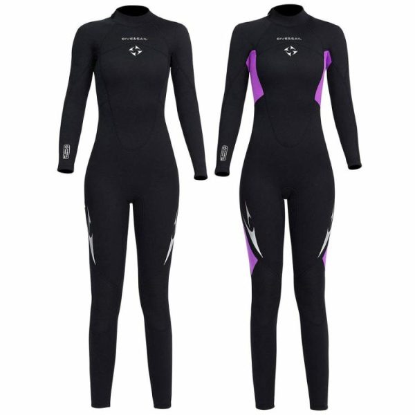 Diving |   3mm Neoprene Wetsuits Women Full Body Scuba Diving Suits for Water Sports