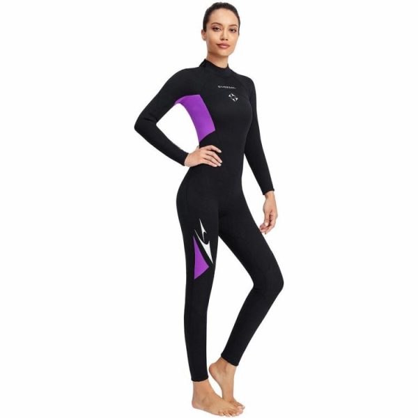 Diving |   3mm Neoprene Wetsuits Women Full Body Scuba Diving Suits for Water Sports