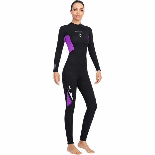 Diving |   3mm Neoprene Wetsuits Women Full Body Scuba Diving Suits for Water Sports