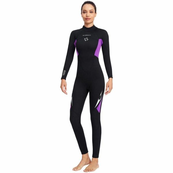 Diving |   3mm Neoprene Wetsuits Women Full Body Scuba Diving Suits for Water Sports