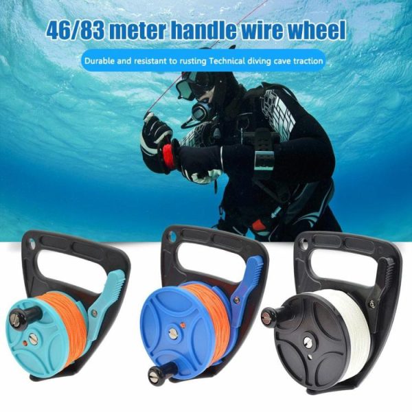 Diving |   Cave Reel with Handle Durable Nylon Weaving Smooth Rustproof Outdoor Accessories