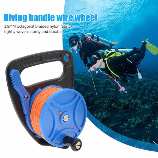 Diving |   Cave Reel with Handle Durable Nylon Weaving Smooth Rustproof Outdoor Accessories