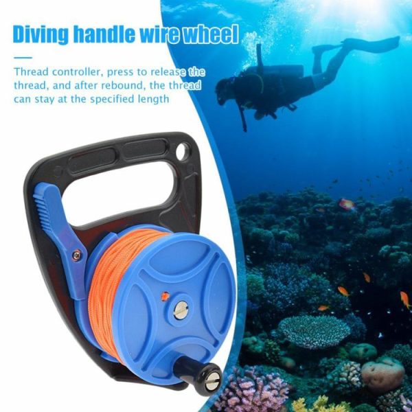 Diving |   Cave Reel with Handle Durable Nylon Weaving Smooth Rustproof Outdoor Accessories