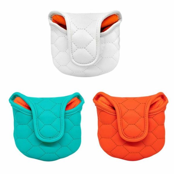 Golf |   PU Leather Golf Headcover Portable Waterproof Golf Mallet Putter Cover Equipment