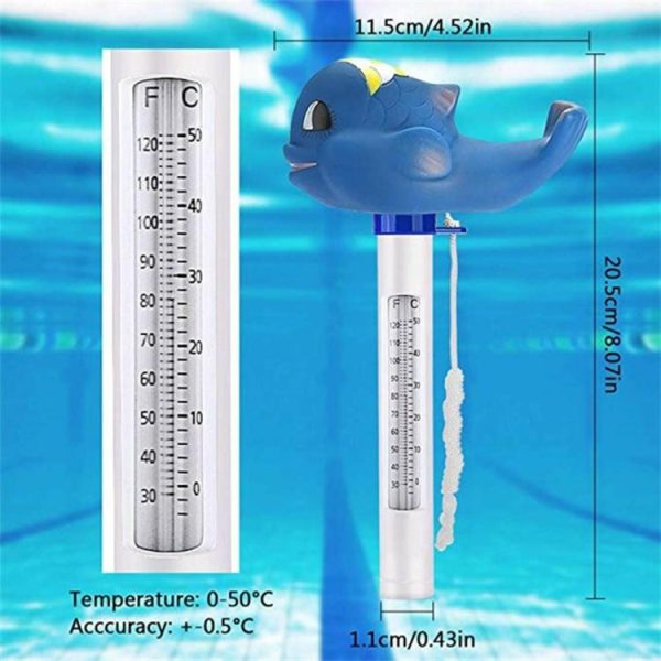 Pool & Accessories |   Cartoon Whale Thermometer 0 -50 Swimming Pool Thermometer for Spas Hot Tubs