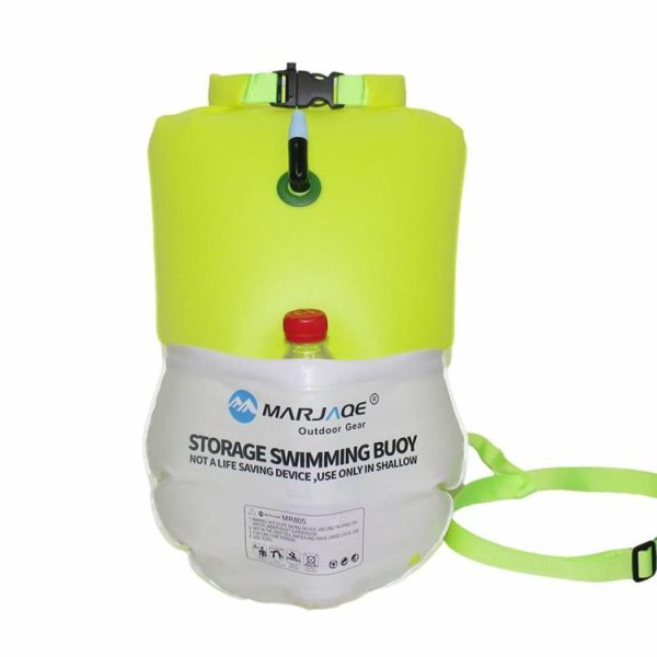 Swimming |   20L Inflatable Open Swimming Buoy Tow Float Dry Bag with Waist Belt for Swimming