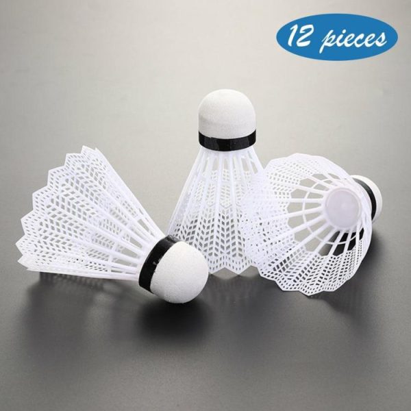 Badminton |   12pcs Plastic Badminton Balls Lightweight Badminton Shuttlecock Outdoor Supplies