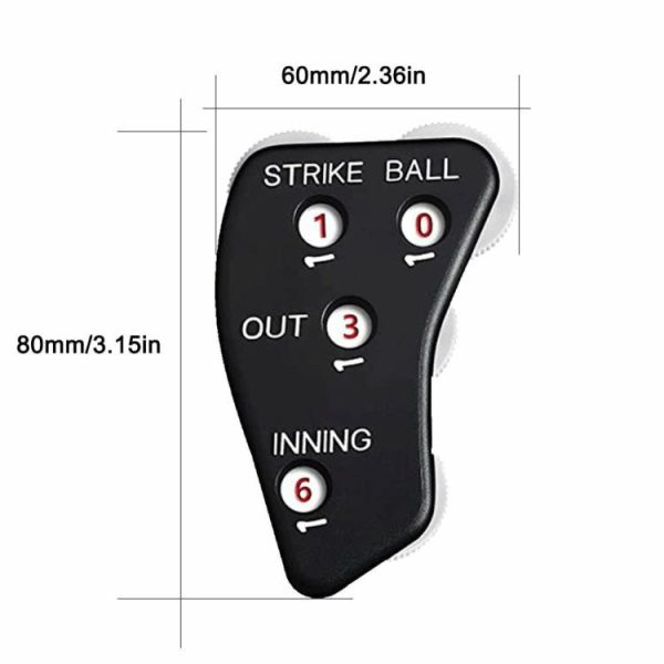 Baseball |   4 Wheel Baseball Umpire Clicker Non-Slip Softball Counter for Outdoor Sports