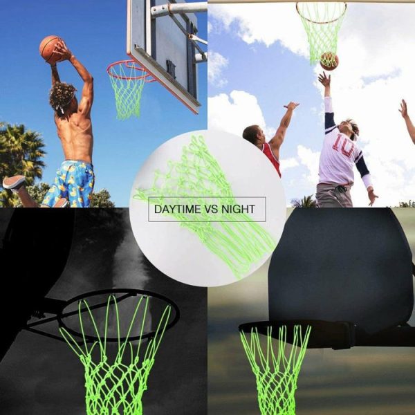 Basketball |   Glowing Basketball Net 12 Loops Basketball Target Net Outdoor Sport Accessories