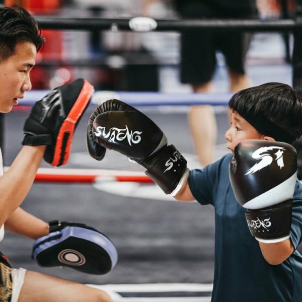 Boxing |   1 Pair Sports Protection PU Leather Kids Boxing Gloves Sanda Training Equipment